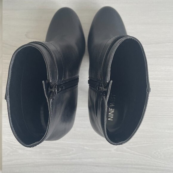 Nine West - Black Leather Ankle Boots - Picture 6 of 10